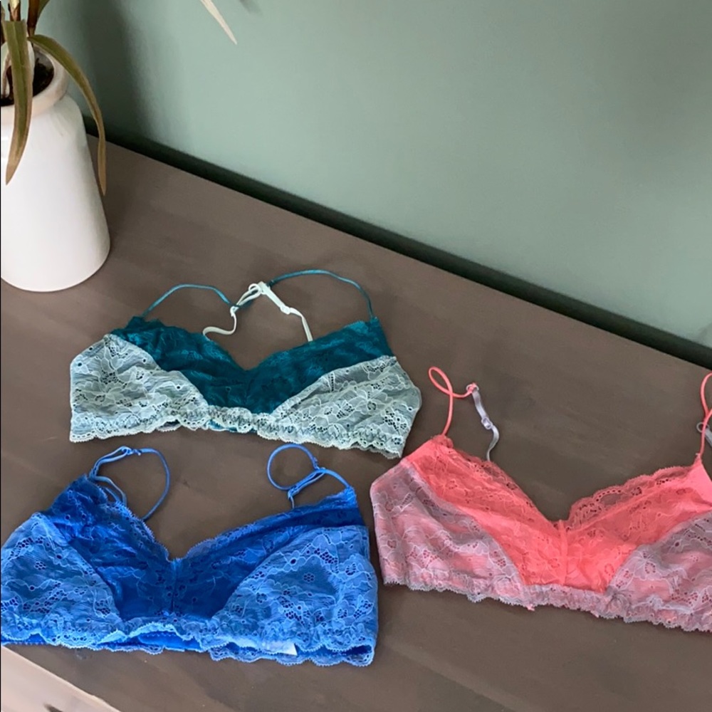 Set of 3 Honeydew intimates bralettes